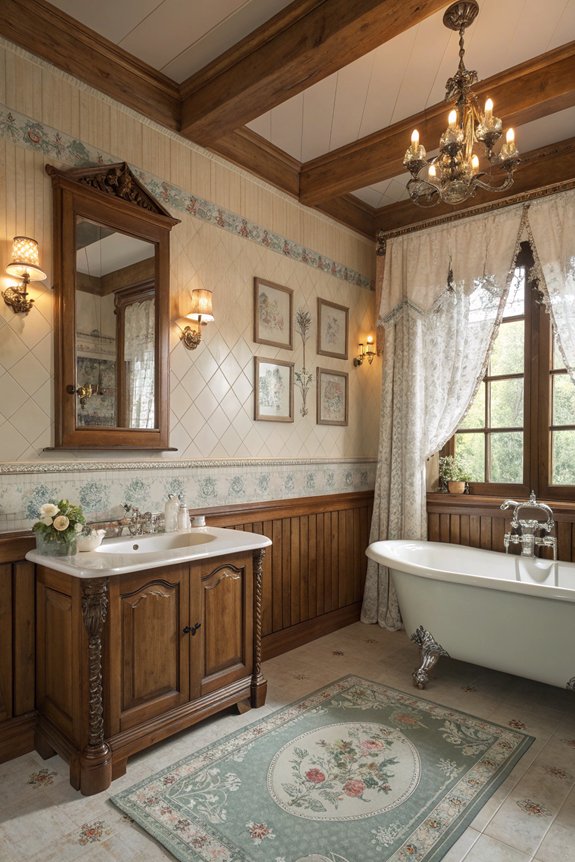 elegant bathroom decorative elements