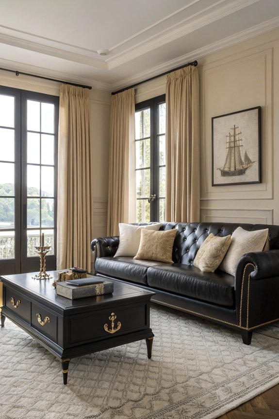 elegant black beige decor