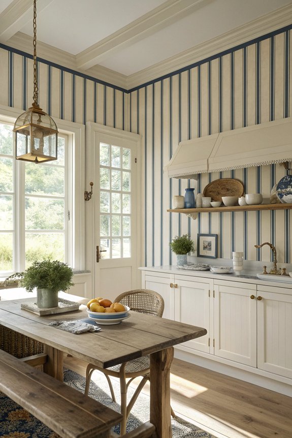 elegant classic striped wallpaper