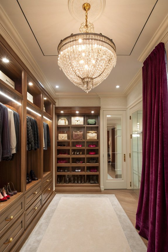 elegant crystal chandelier illumination