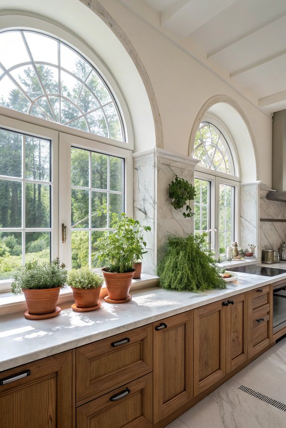 elegant curved window design