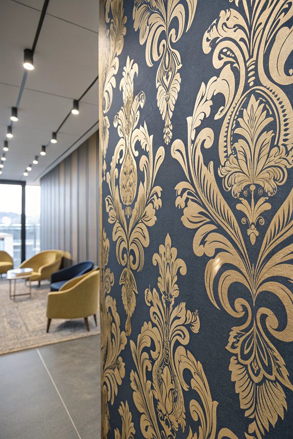 elegant damask wallpaper sophistication