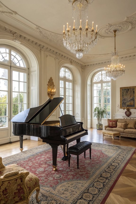 elegant focal point piano