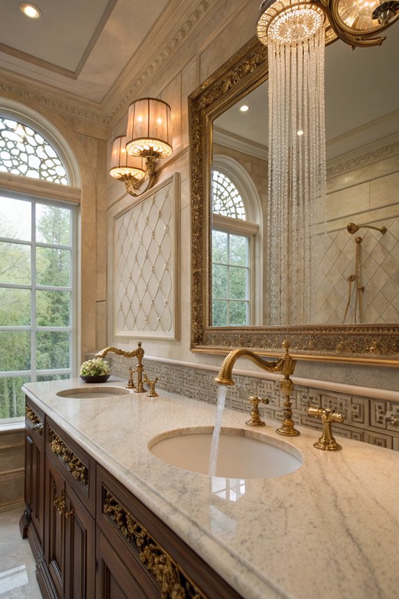 elegant ornate bathroom fixtures