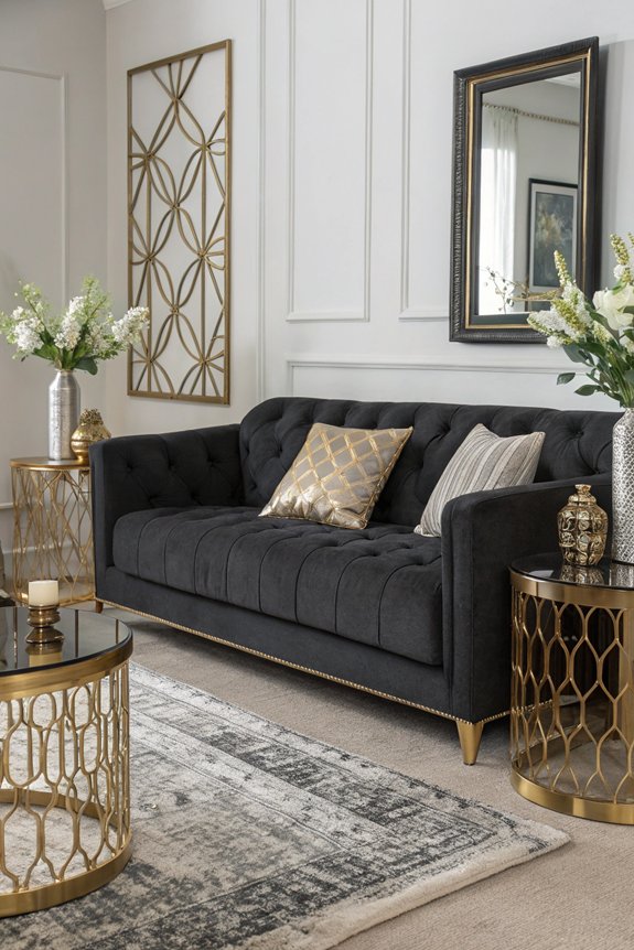 elevate decor with metallics