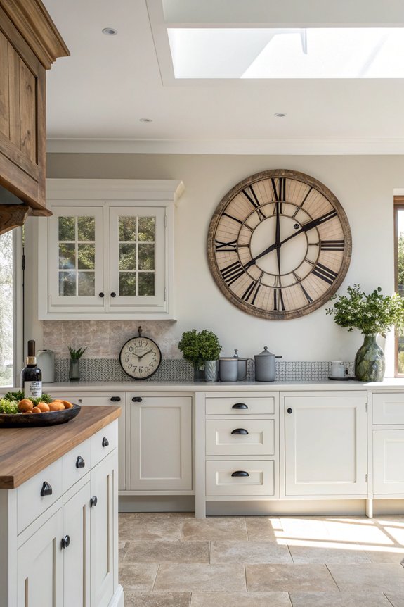 elevate kitchen with clock