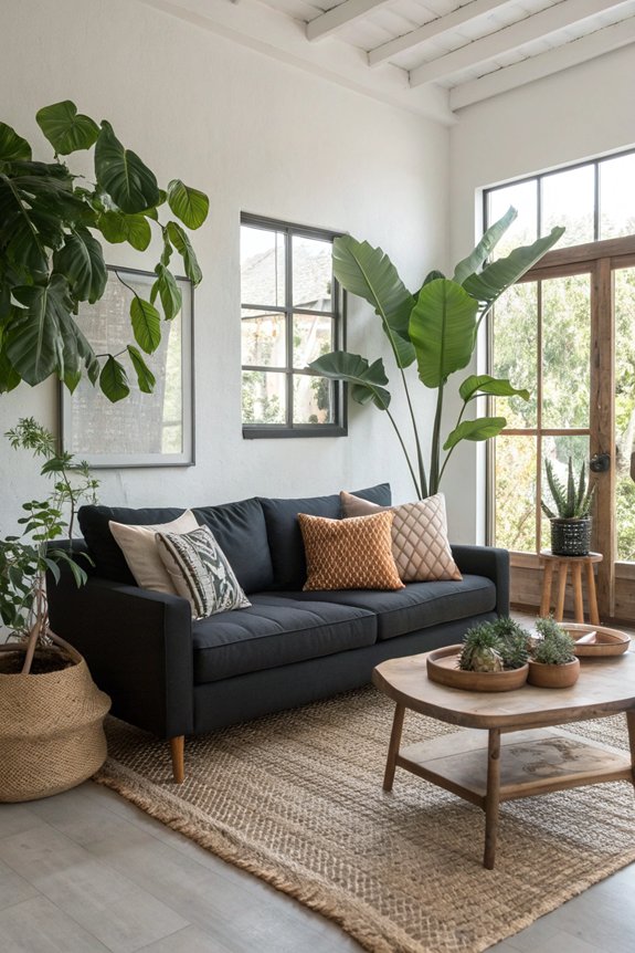 enhance with potted plants