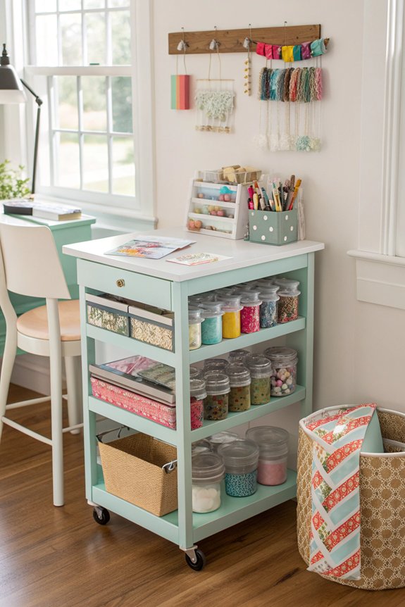 essential crafting cart features