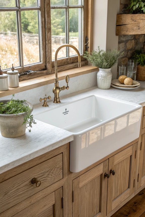 farmhouse sink kitchen elegance