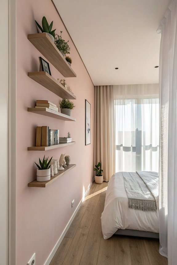 floating shelves for style