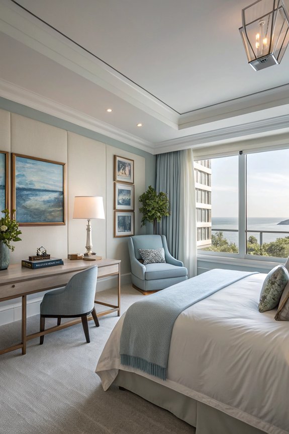 functional bedroom workspace design