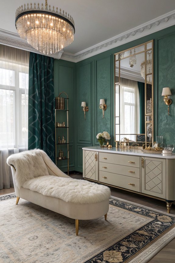 glamorous dressing area essentials