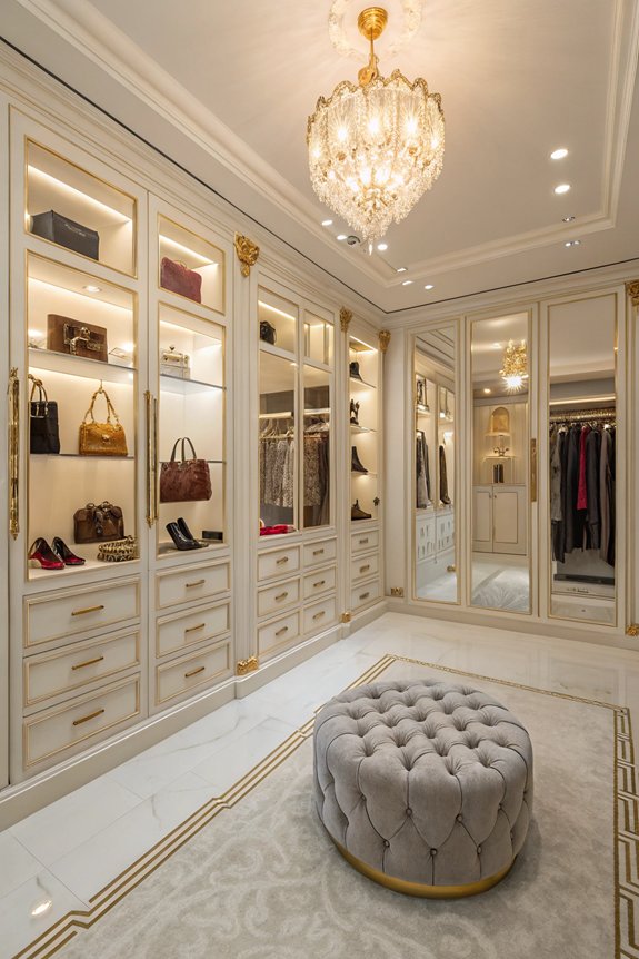 glamorous hollywood closet retreat