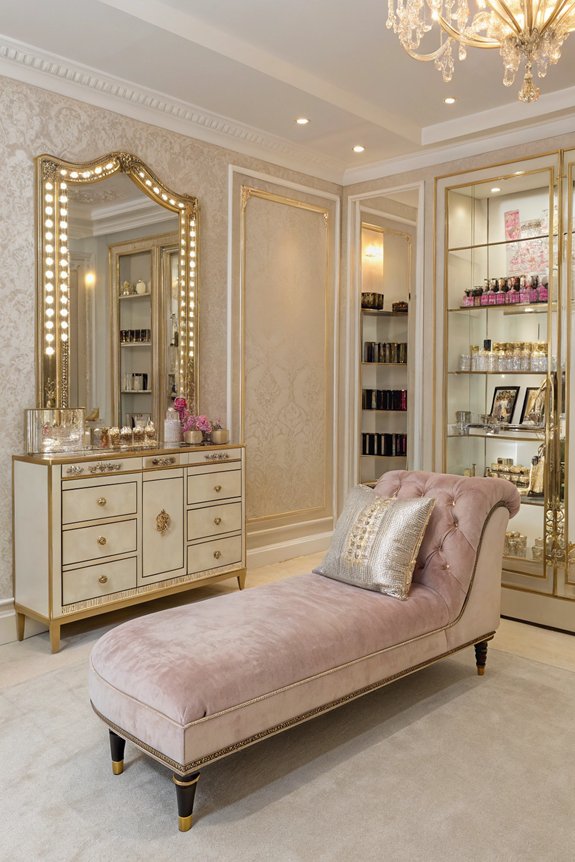glamorous organized dressing area