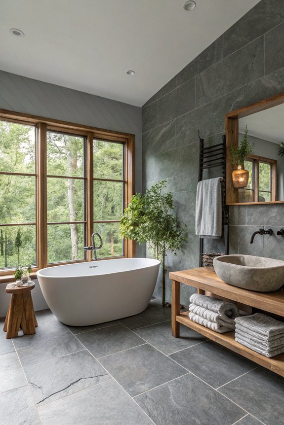 gray and natural warmth