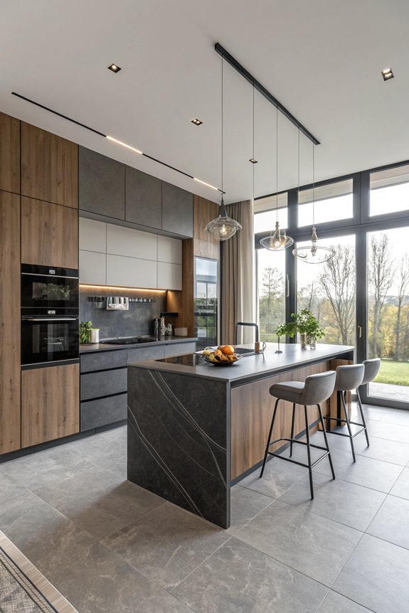 harmonious integrated kitchen design