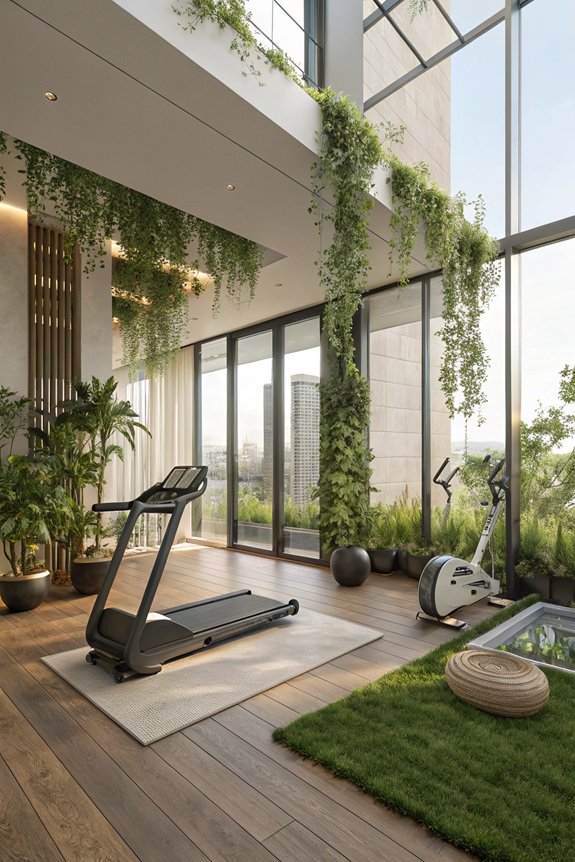 indoor garden fitness space