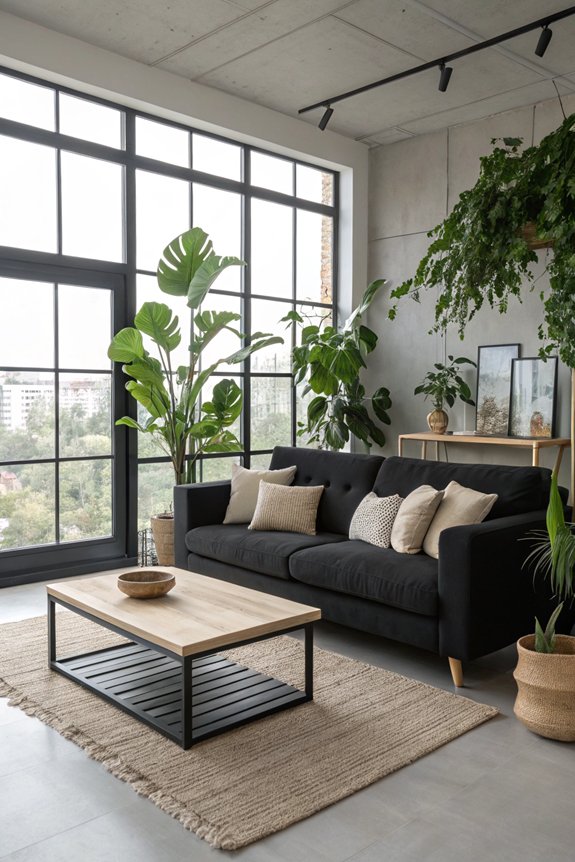 indoor plants soften aesthetics