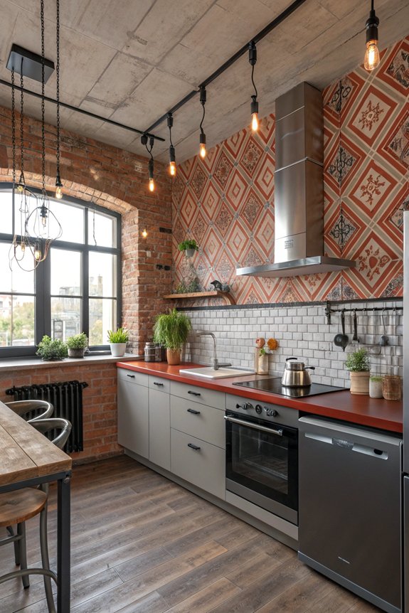 industrial chic kitchen design