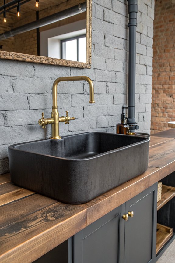 industrial chic sink designs