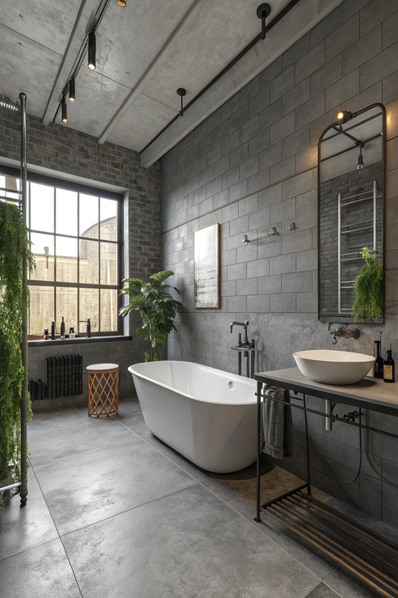 industrial modern bathroom design