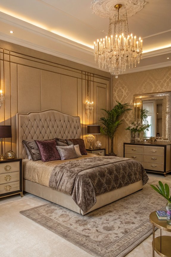 luxurious bedding enhances sanctuary