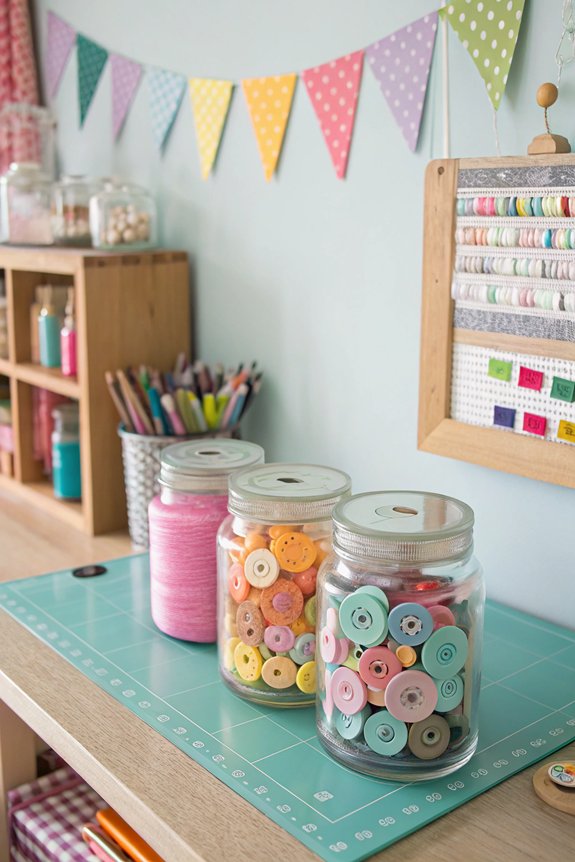 mason jars for organization