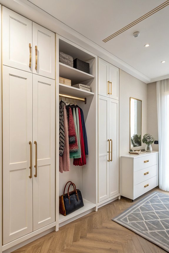 maximize closet door space
