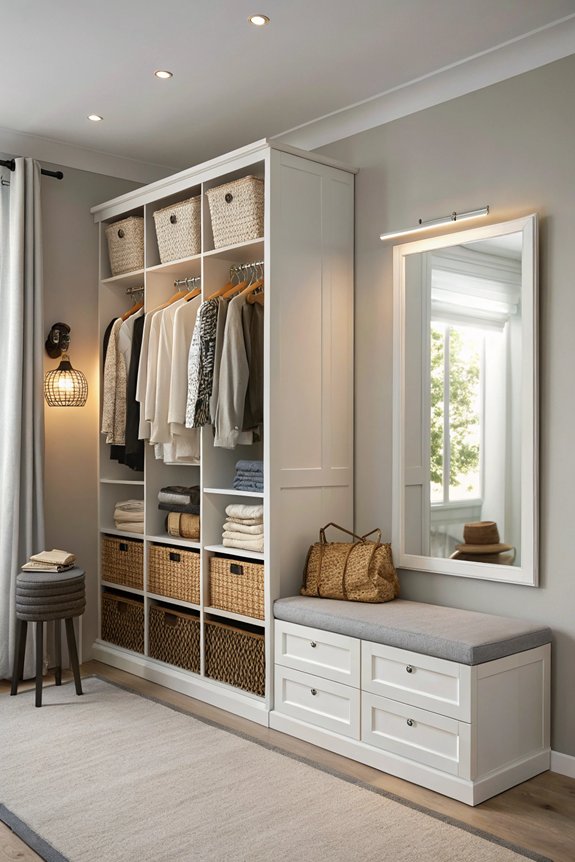 maximize closet functionality stylishly