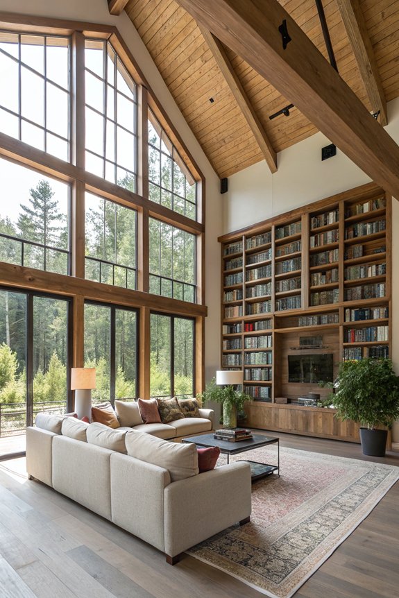 maximize space with shelving