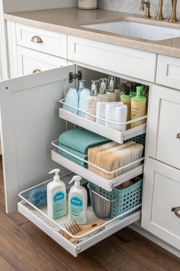 maximize under sink storage efficiency
