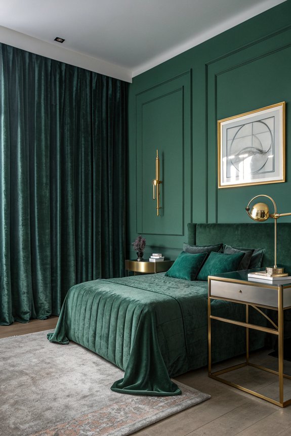 metallic accents in decor