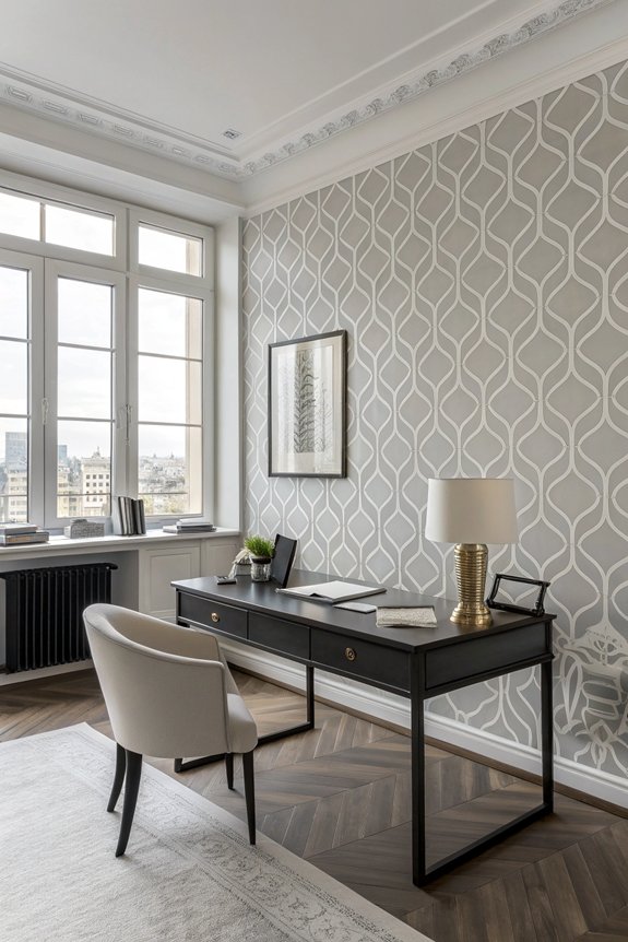 minimalist monochrome office design