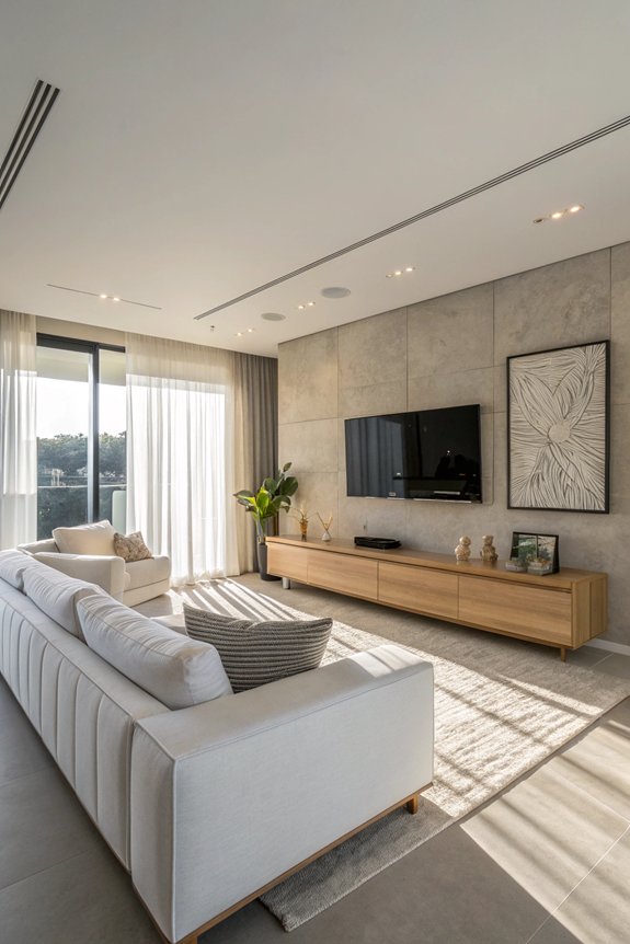 minimalist tv room design