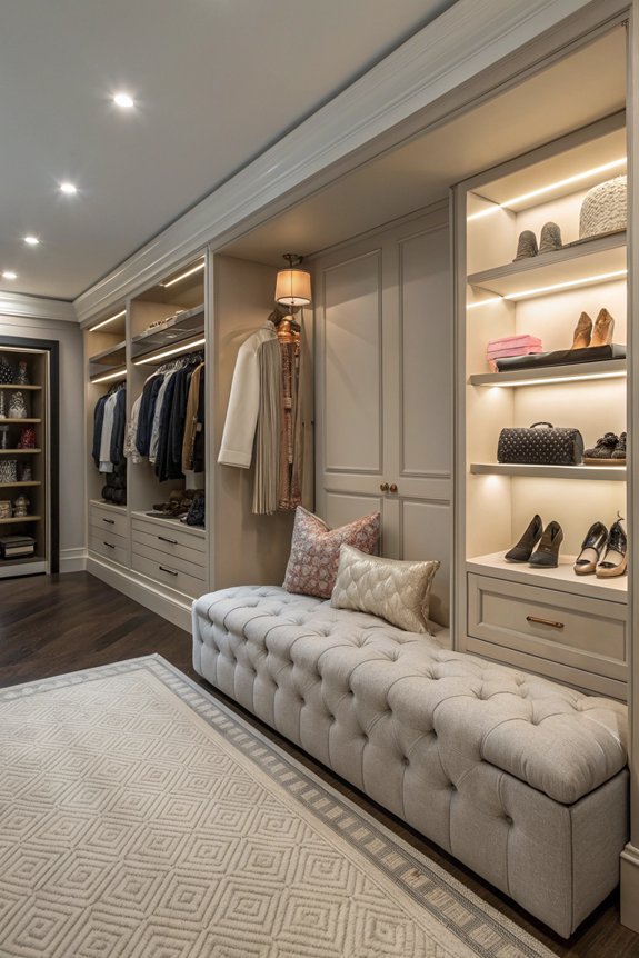 multi functional closet seating ideas