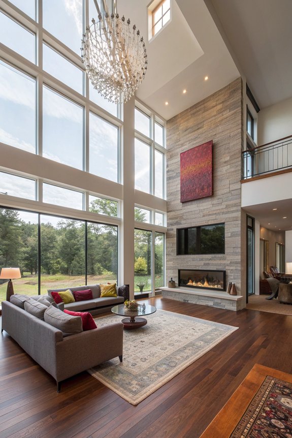 multi level seating and decor
