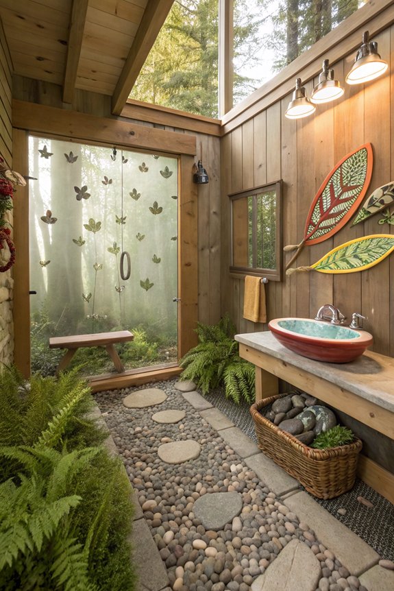 nature inspired bathroom decor