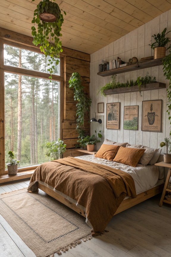 nature inspired bedroom retreat