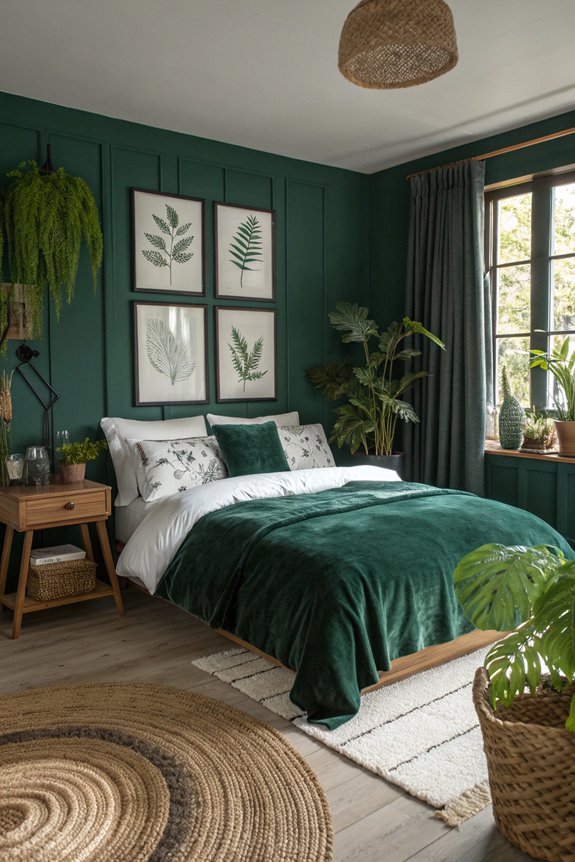 nature inspired calming bedroom decor
