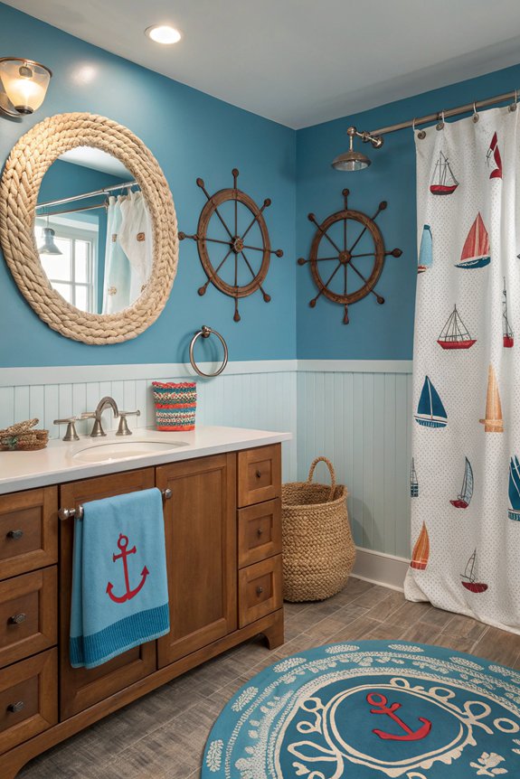 nautical adventure bathroom decor