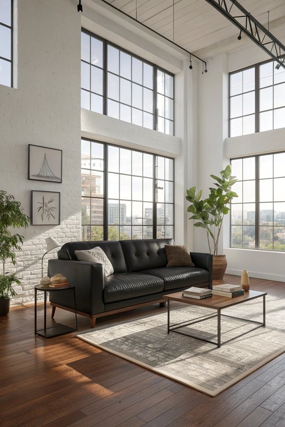 open layout enhances flow