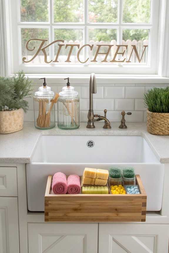 organize with clear labels