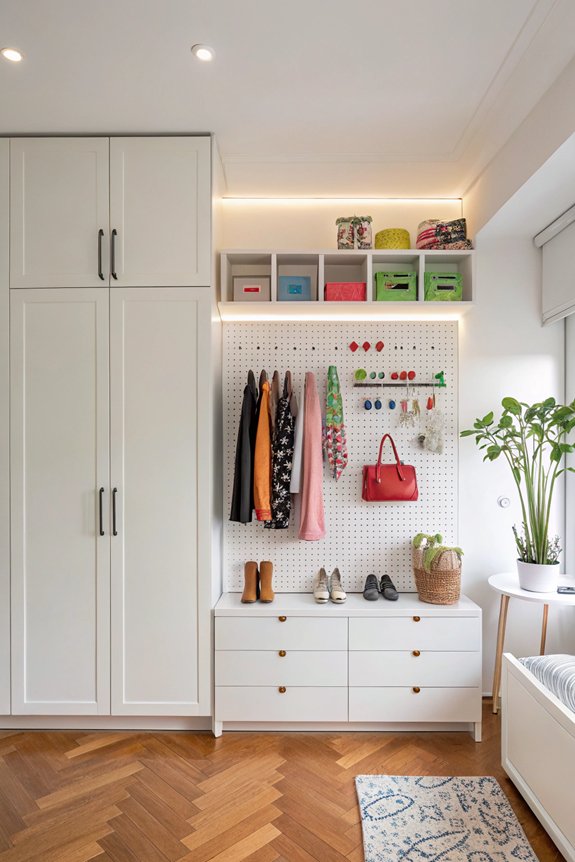 organize with stylish pegboards