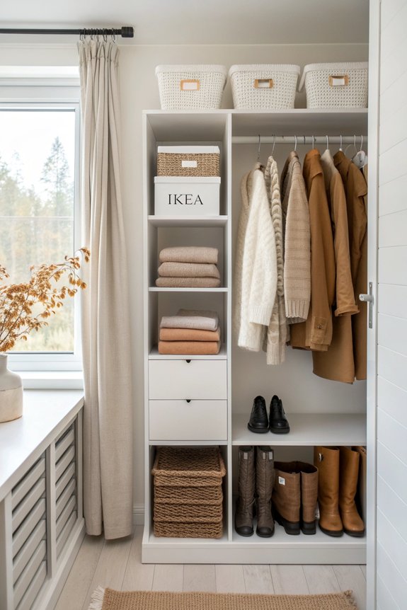 organized seasonal clothing rotation