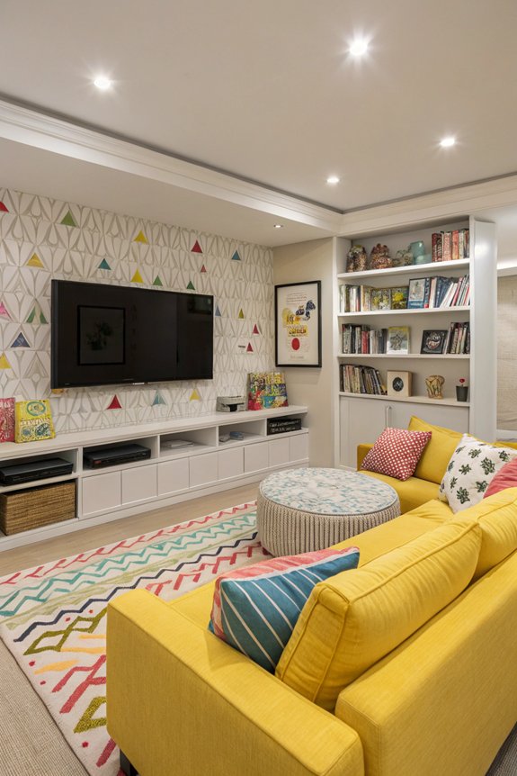 playful family tv room