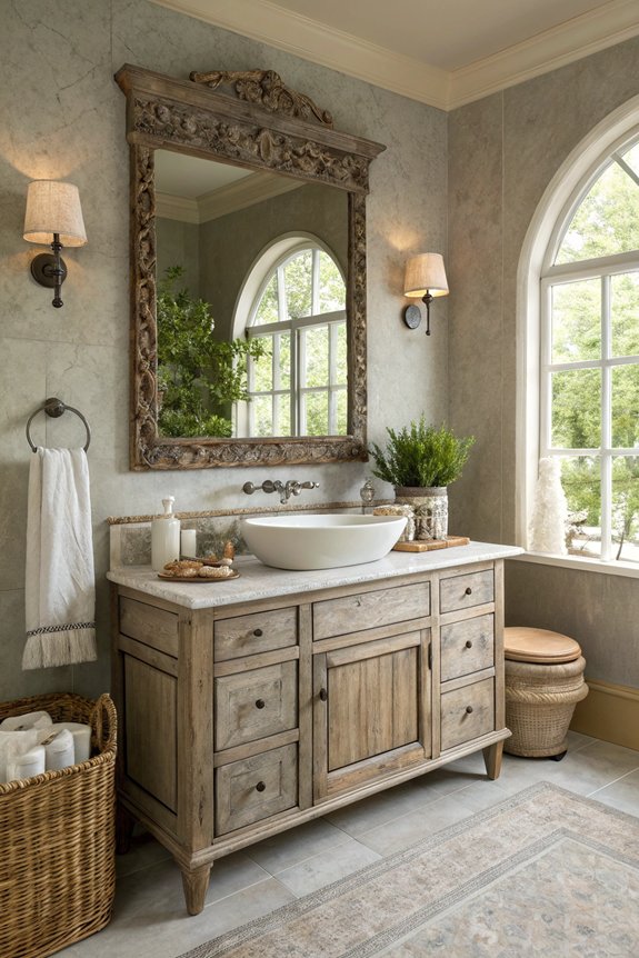 rustic charm bathroom vanities