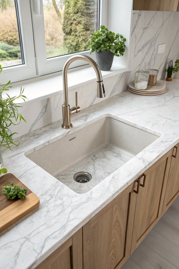 seamless stylish kitchen sinks