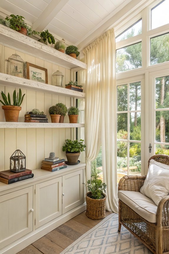 showcase personality with shelves