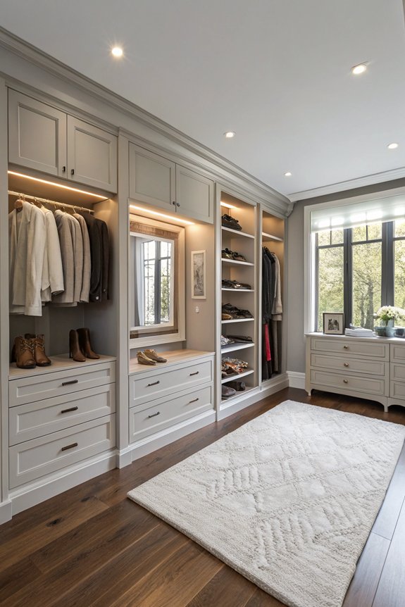 sleek organized airy storage