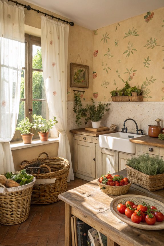 soft earthy kitchen colors
